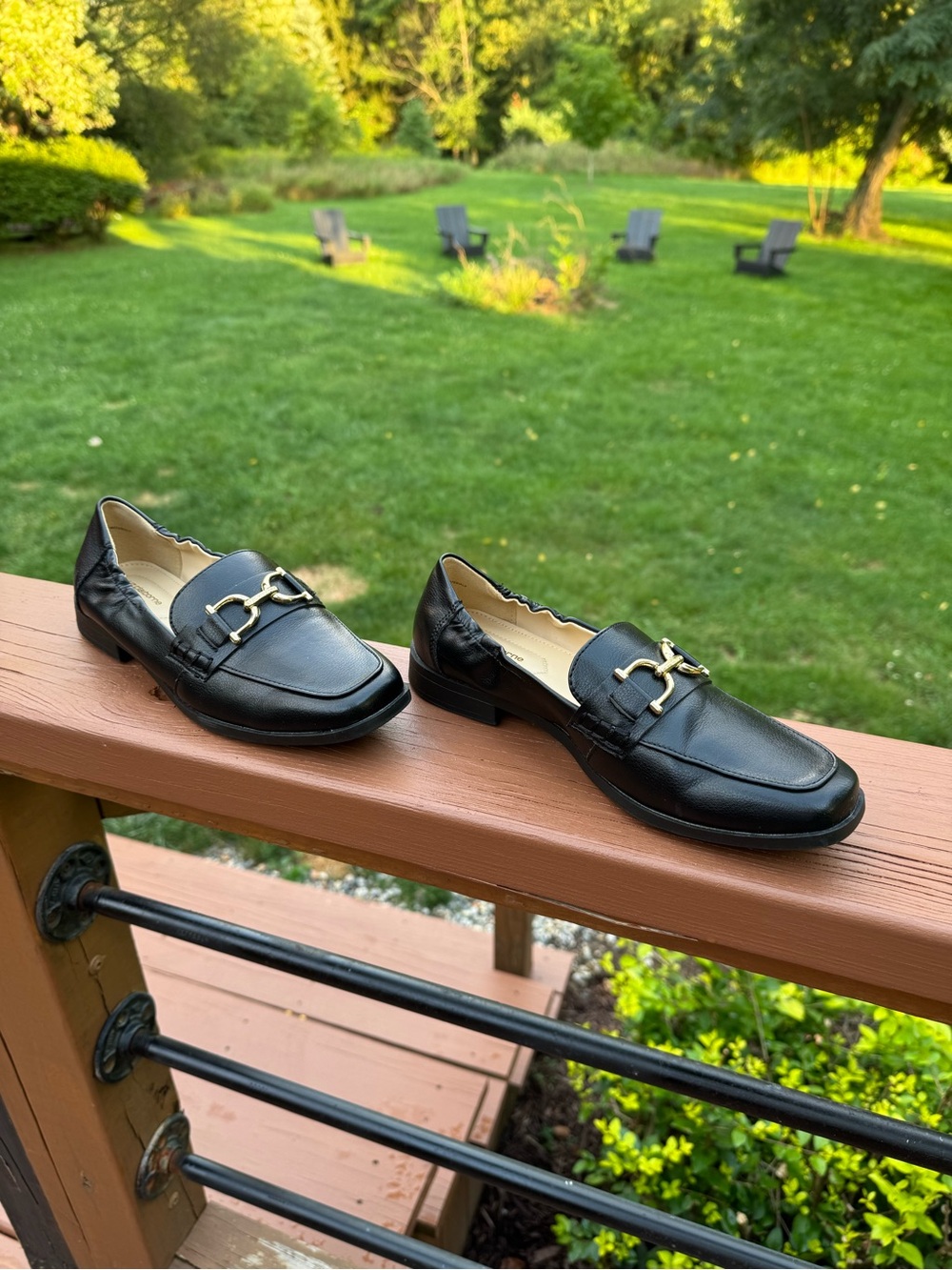 Liz Claiborne Leather Horsebit Loafers – Black - Picture 2 of 5